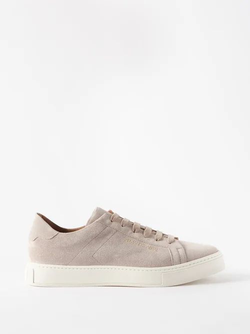 Broome V Suede Trainers - Mens - Beige