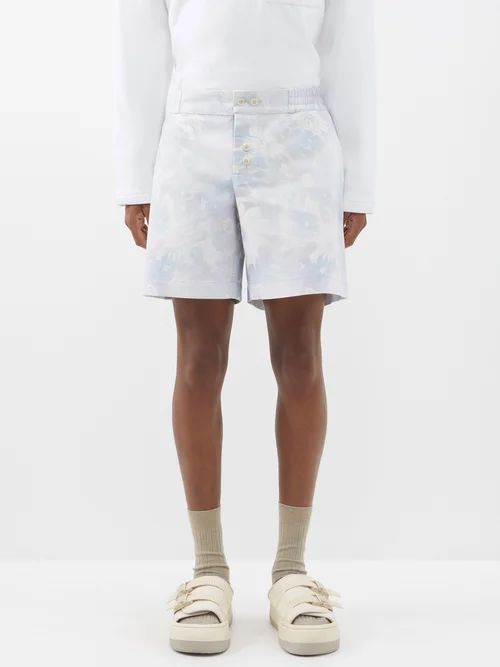 Caleçon Cotton Shorts - Mens - White Multi