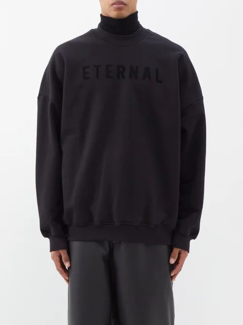 Eternal Cotton-jersey Sweatshirt - Mens - Black