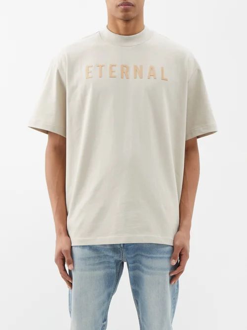 Eternal Cotton-jersey T-shirt - Mens - Cement