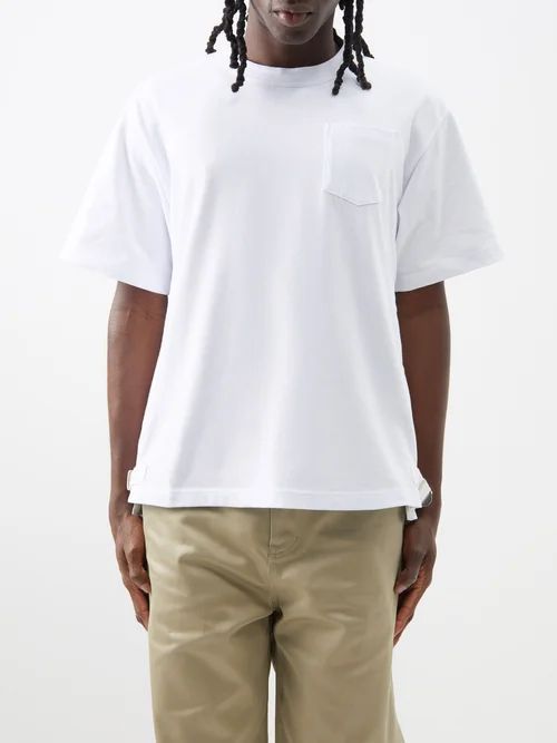 Crewneck Cotton-jersey T-shirt - Mens - Off White
