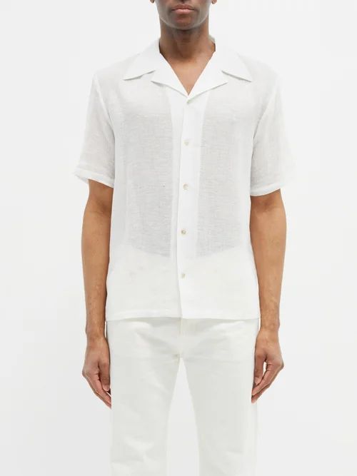 Dalian Cotton-blend Shirt - Mens - White