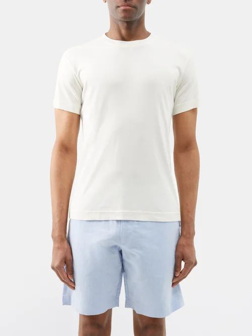 Tencel-blend Jersey T-shirt - Mens - Off White