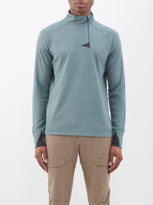 Huge Technical-knit Sweatshirt - Mens - Green