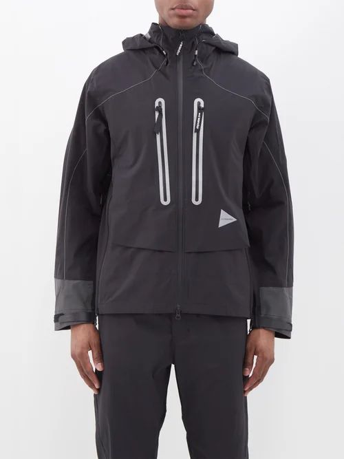 Pertex Shield Hooded Rain Jacket - Mens - Black