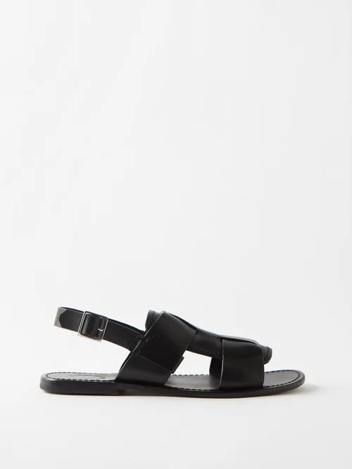 Wiley 3 Leather Sandals - Mens - Black