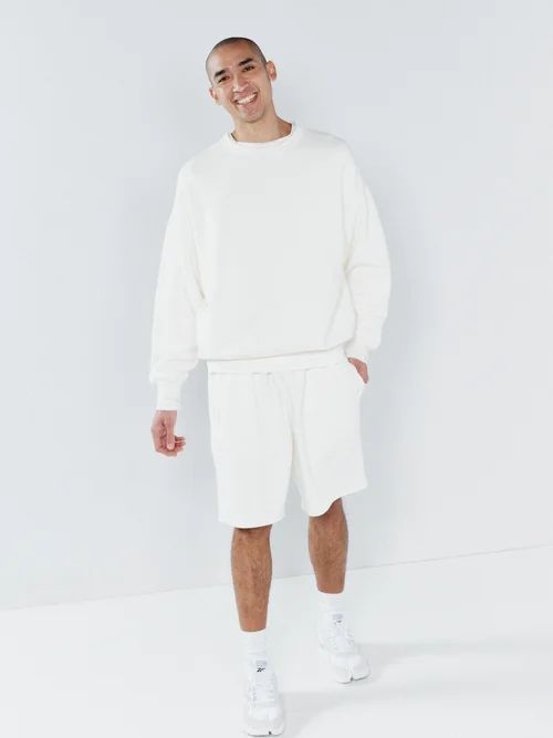 Oversized Cotton-jersey Sweatshirt - Mens - White