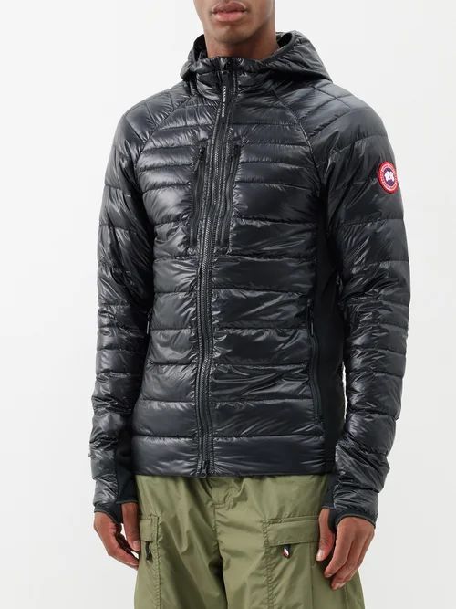 Hybridge Lite Quilted-ripstop Down Hooded Jacket - Mens - Black