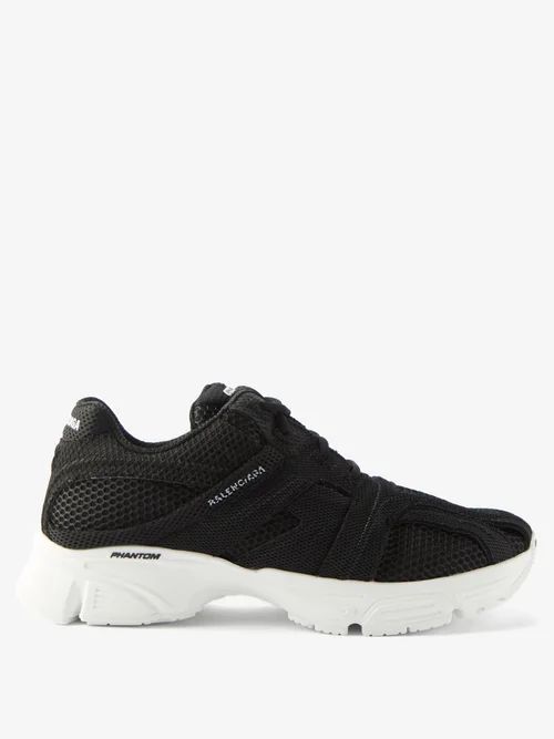 Phantom Mesh Trainers - Mens - Black White