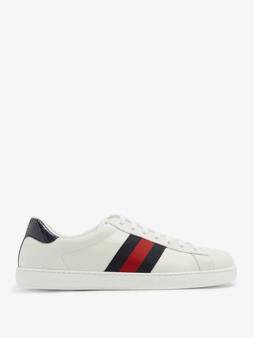 Ace Leather Trainers - Mens - White Multi