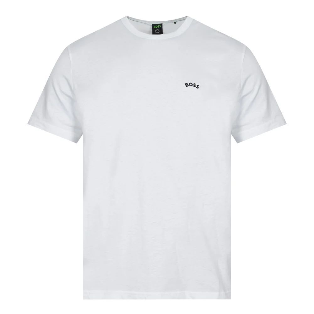 Athleisure Curved T-Shirt - White