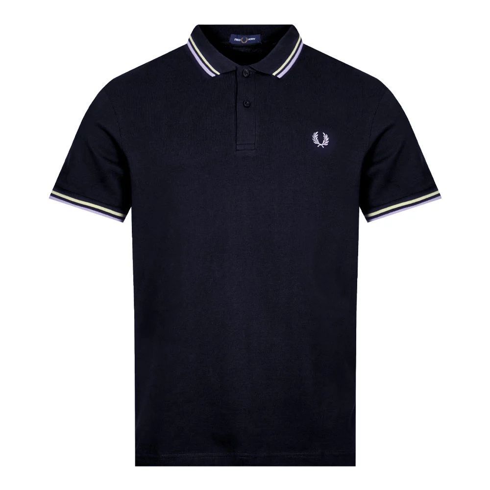 Twin Tipped Polo Shirt - Navy / Yellow