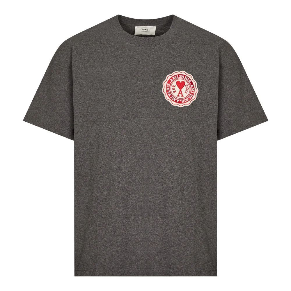 France Patch T-Shirt - Heather Grey