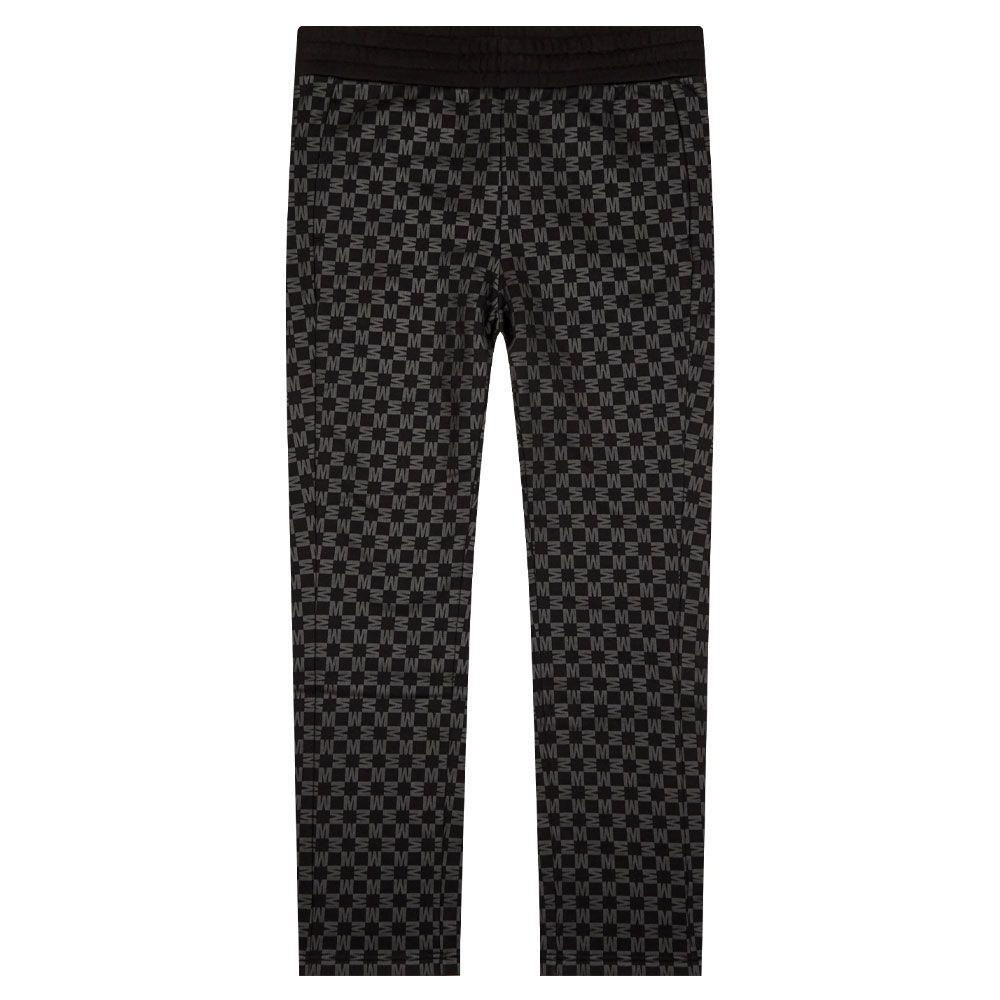 Monogram Print Sweatpants - Black