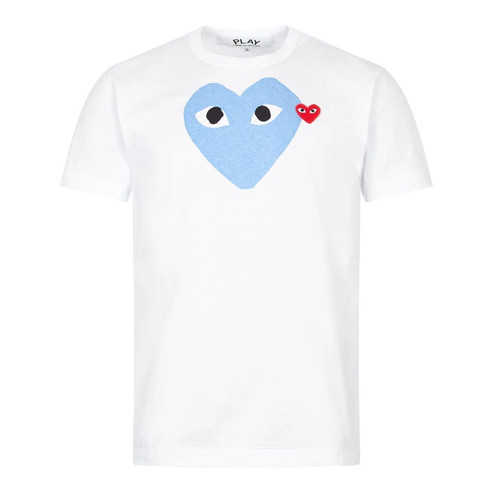 Blue Heart Logo T-Shirt - White