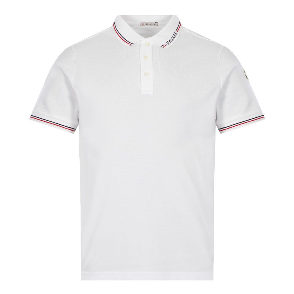 Collar Logo Polo Shirt - White