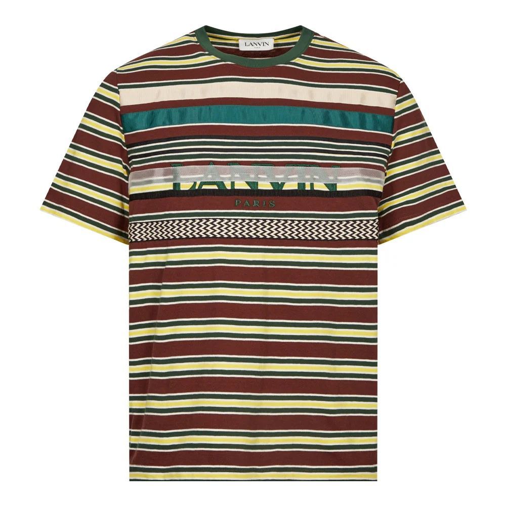 Striped T-Shirt - Brown / Yellow