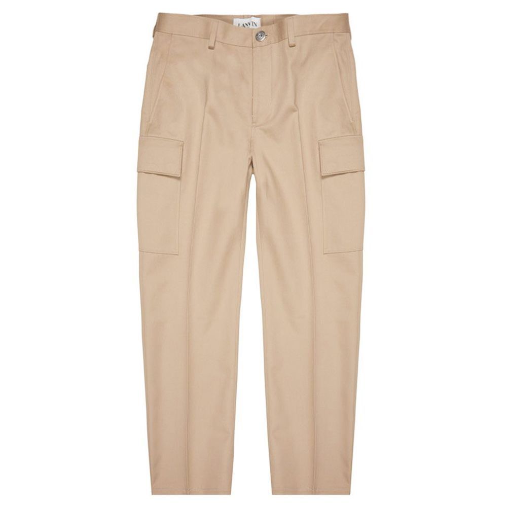 Fitted Cargo Pants - Stone