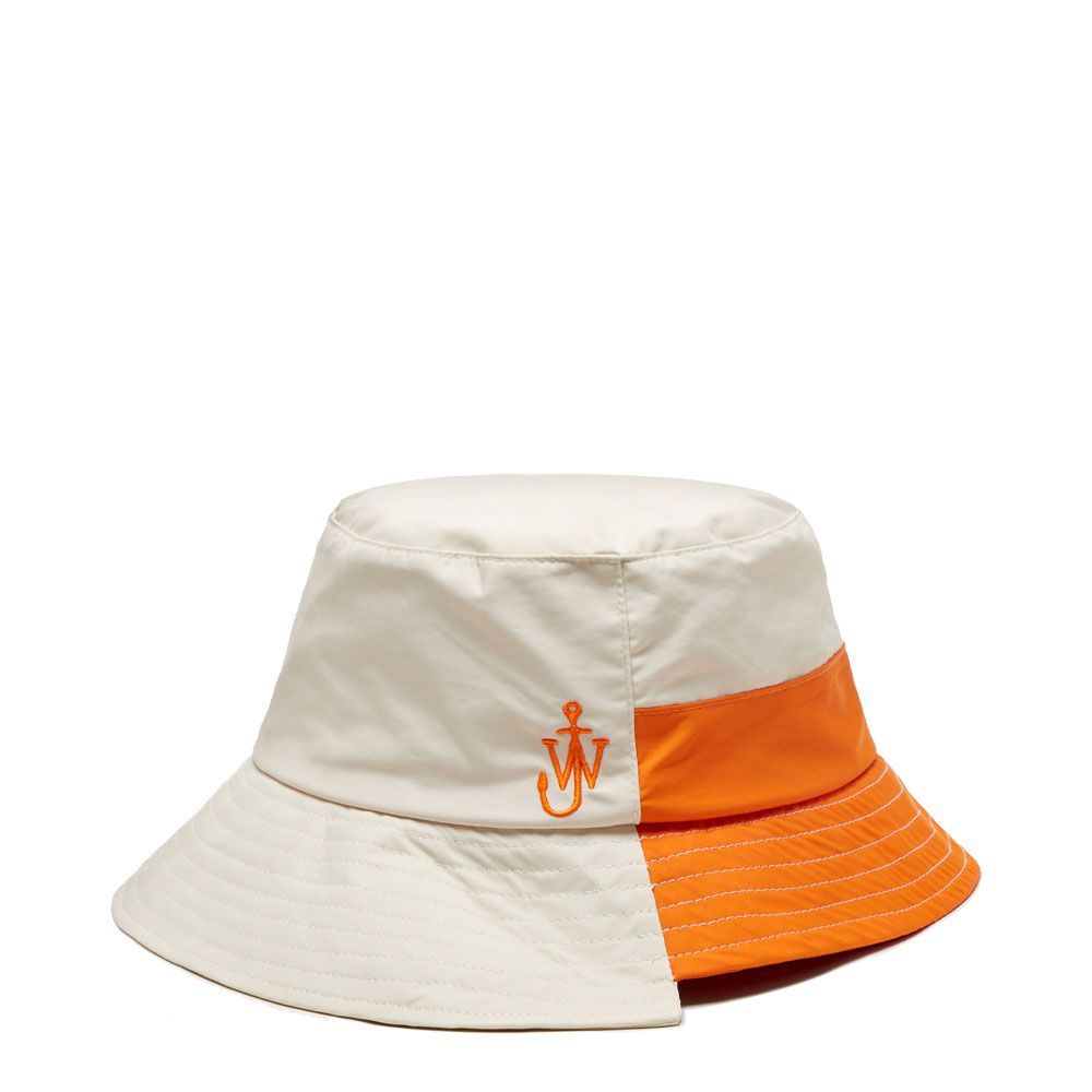 Asymetric Bucket Hat - Natural / Orange