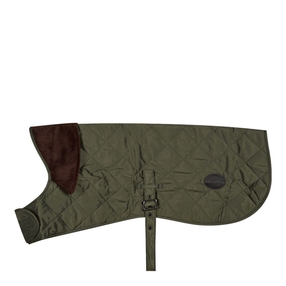 Dog Coat - Olive Quilted