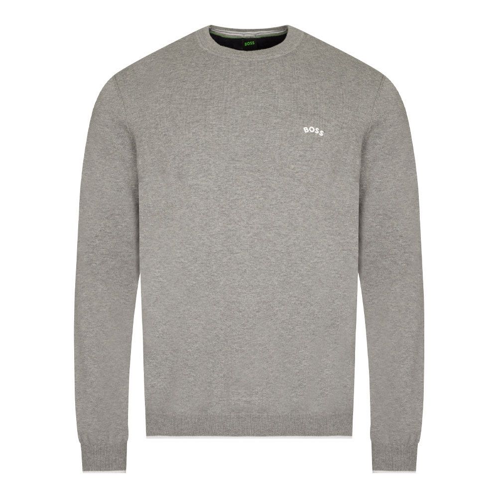 Rallo Crew Neck Knit Sweatshirt - Light / Pastel Grey