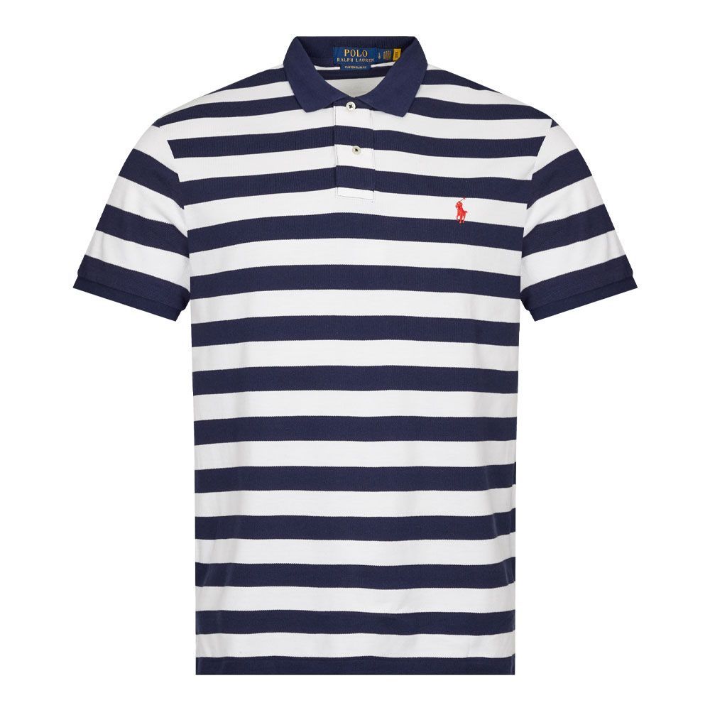 Stripe Polo Shirt - Newport Navy