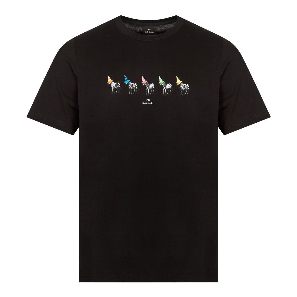 Zebra Cones T-Shirt - Black
