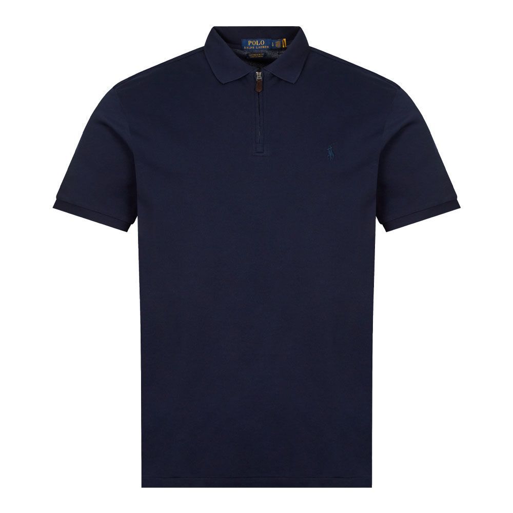 Zip Polo Shirt - French Navy