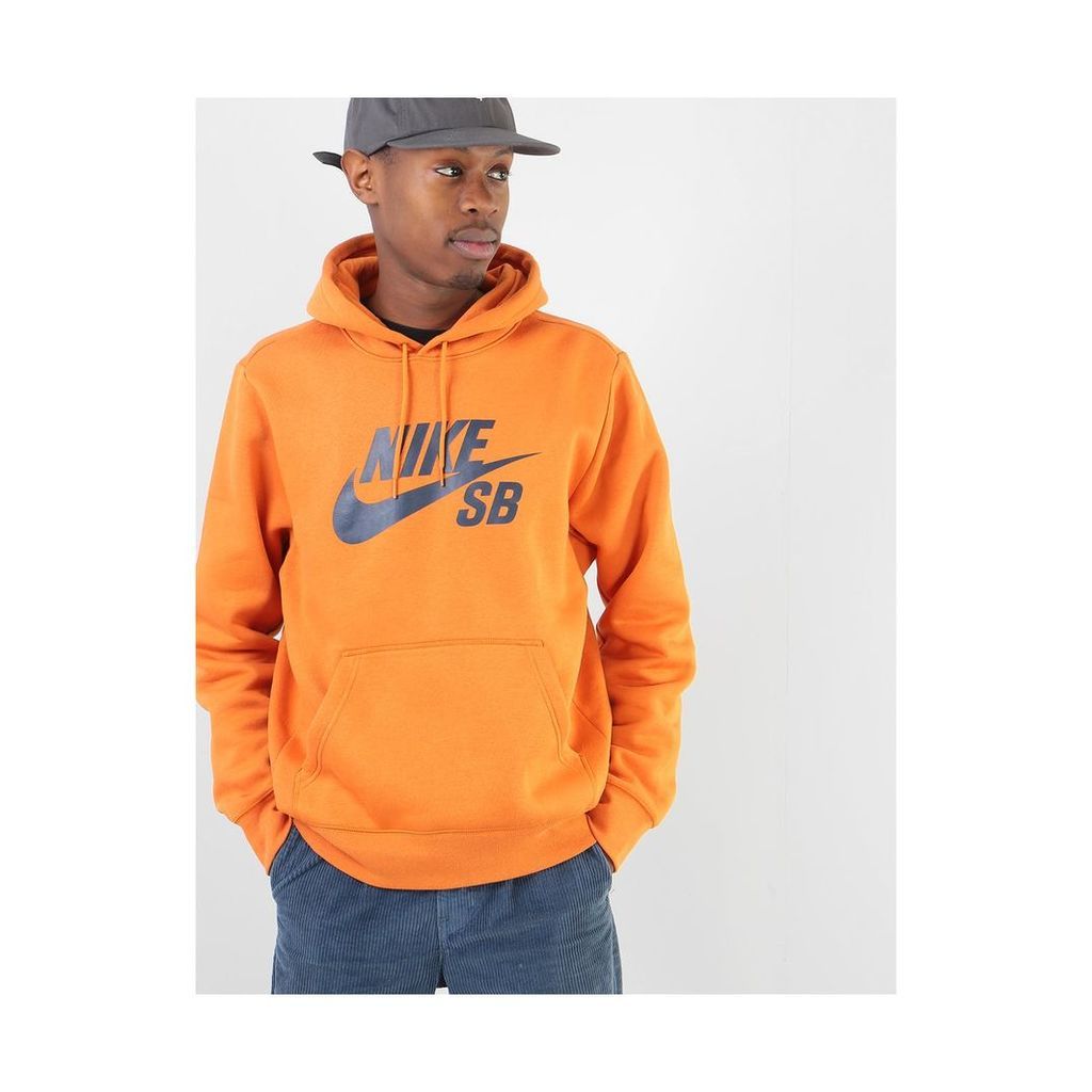Nike SB Icon Essential Pullover Hoodie - Cinder Orange/Obsidian (S)