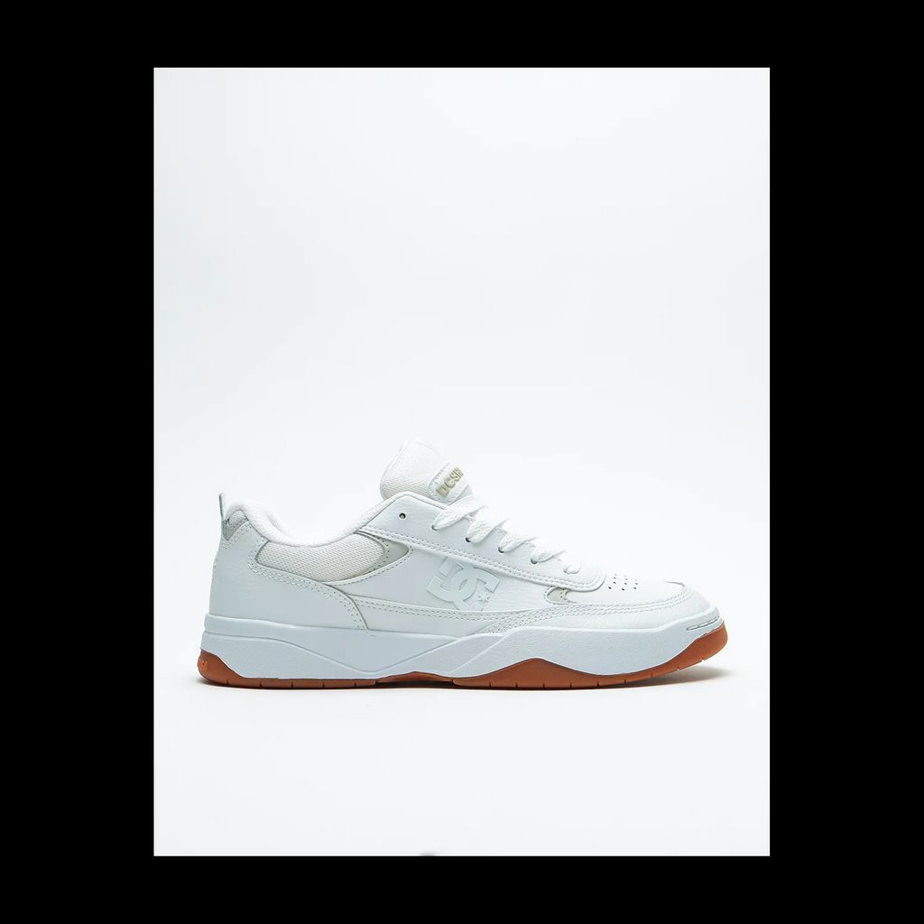 Penza Skate Shoes - White/White/Gum (UK 7)