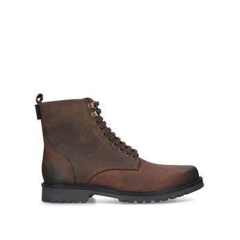 Mens Kurt Geiger London Charles Bootbrown Lace Up Ankle Boot, 6 UK