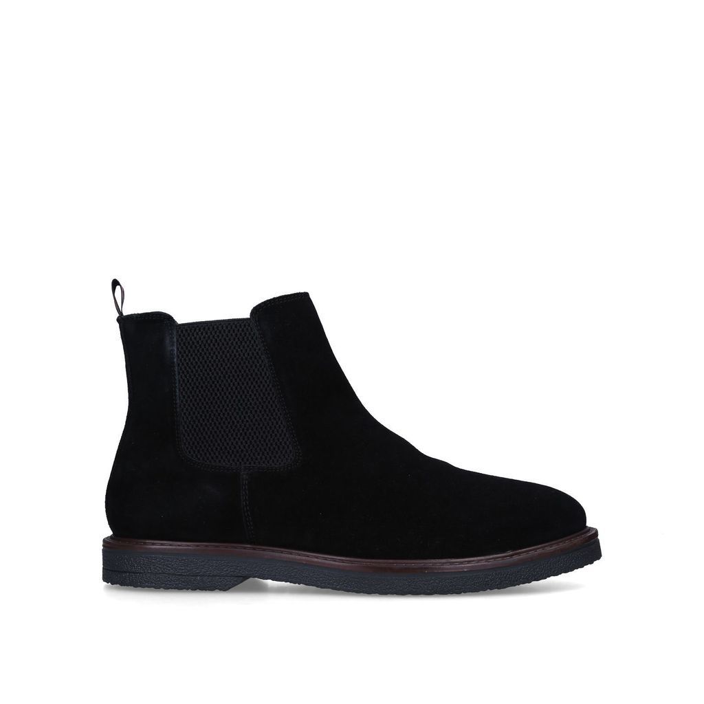 Dylan Black Suede Ankle Boots