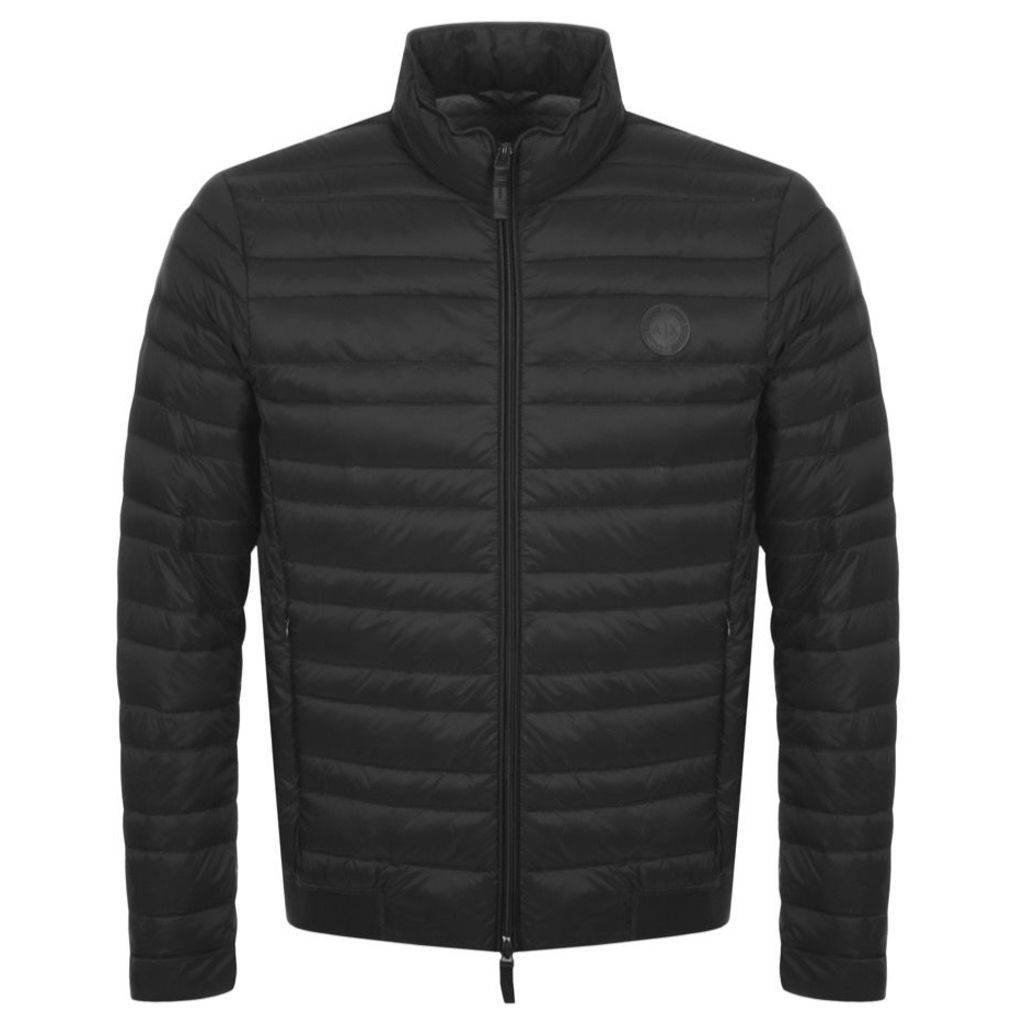 Quilted Down Jacket Black