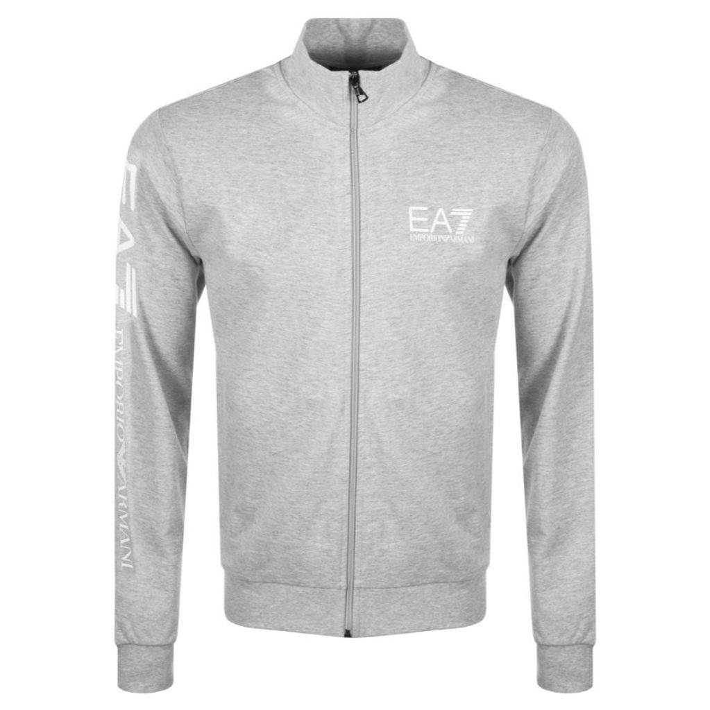 EA7 Emporio Armani Full Zip Sweatshirt Grey