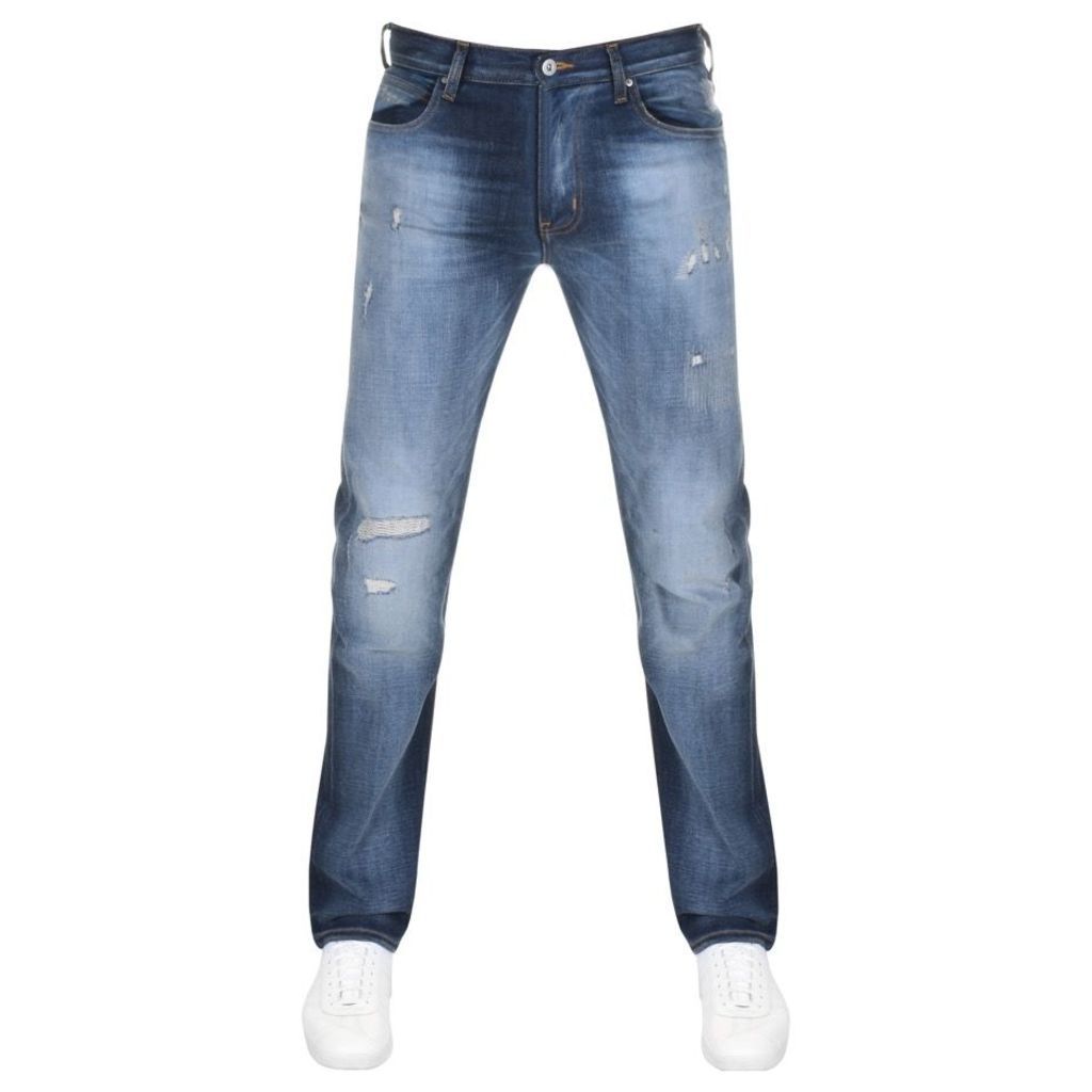 Emporio Armani J45 Regular Fit Jeans Blue