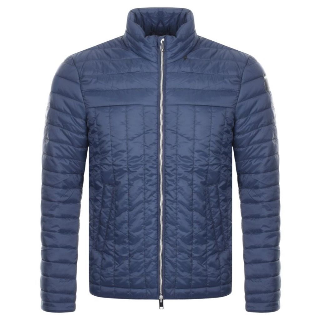 Replay Quilted Jacket Navy