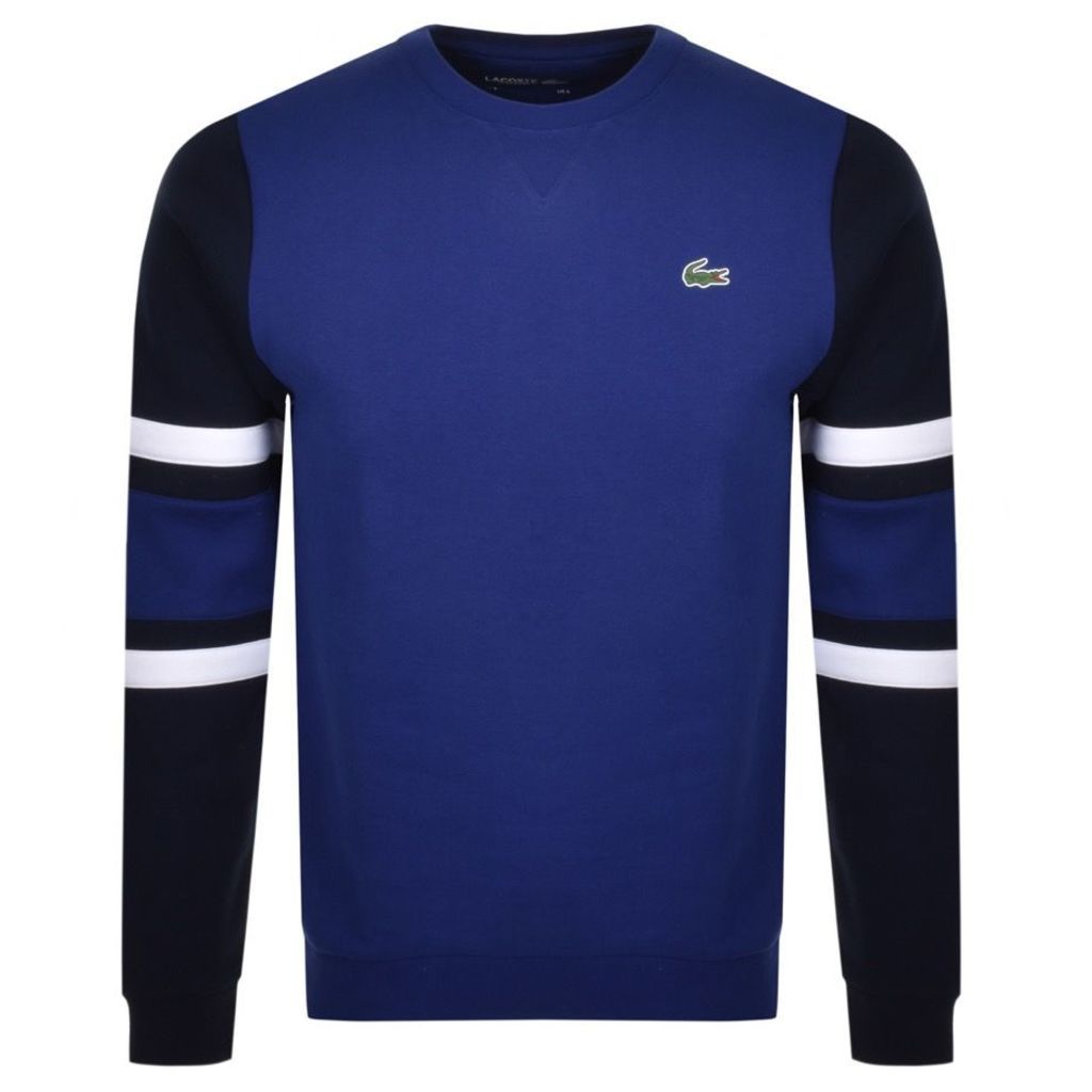 Lacoste Sport Crew Neck Sweatshirt Blue