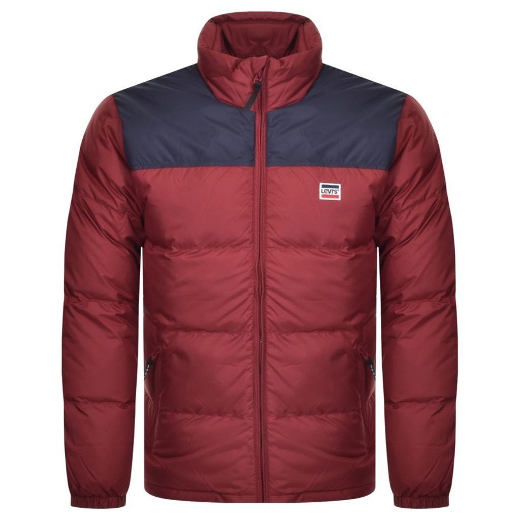 Levis Coit Quilted DownPuffer Jacket Red
