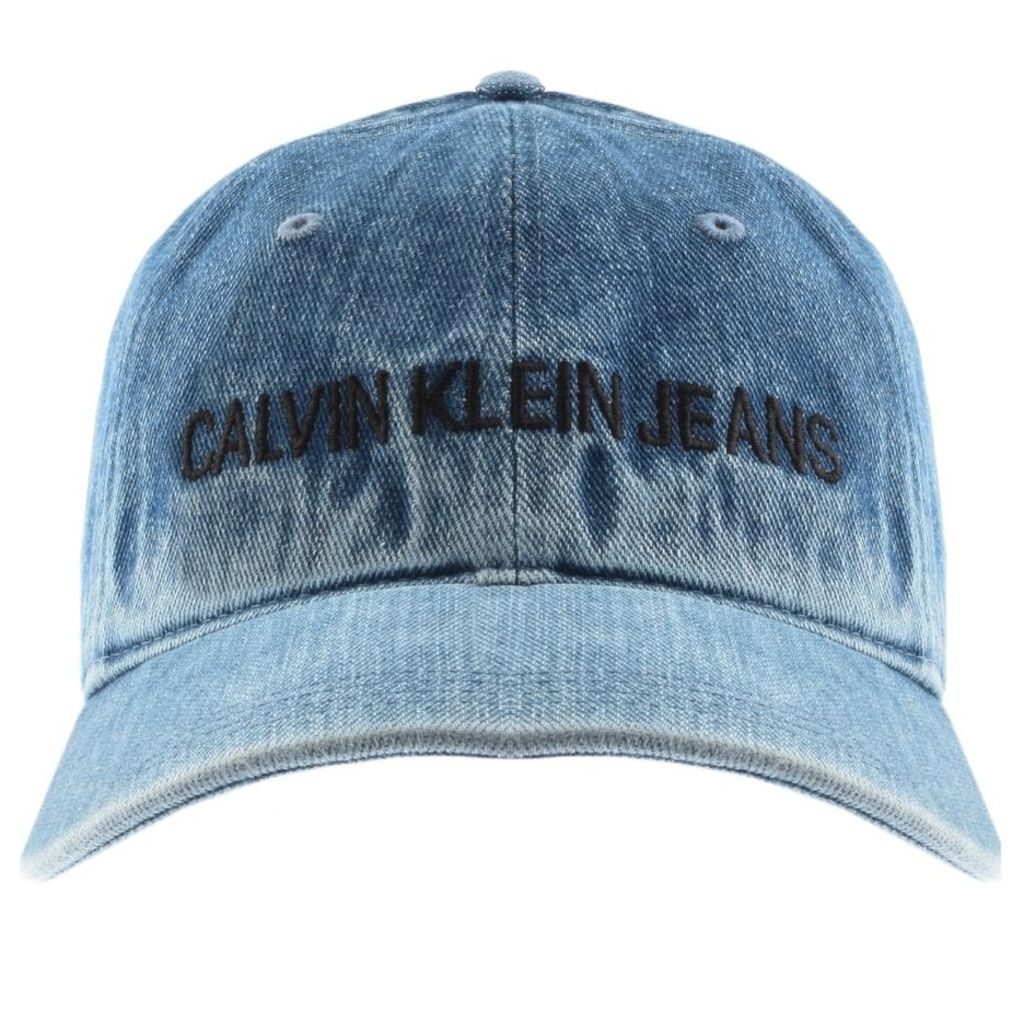 Calvin Klein Jeans Denim Logo Cap Blue