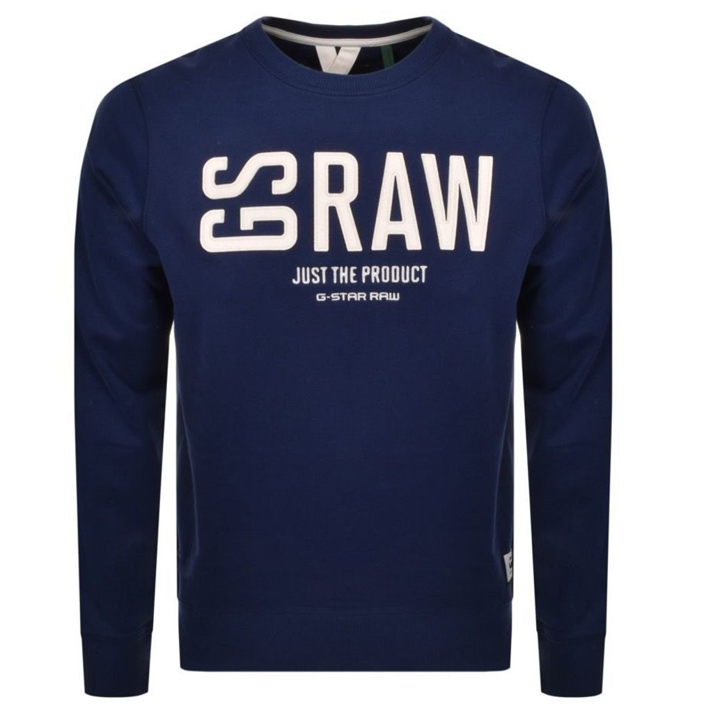 G Star Raw Core Crew Neck Sweatshirt Blue