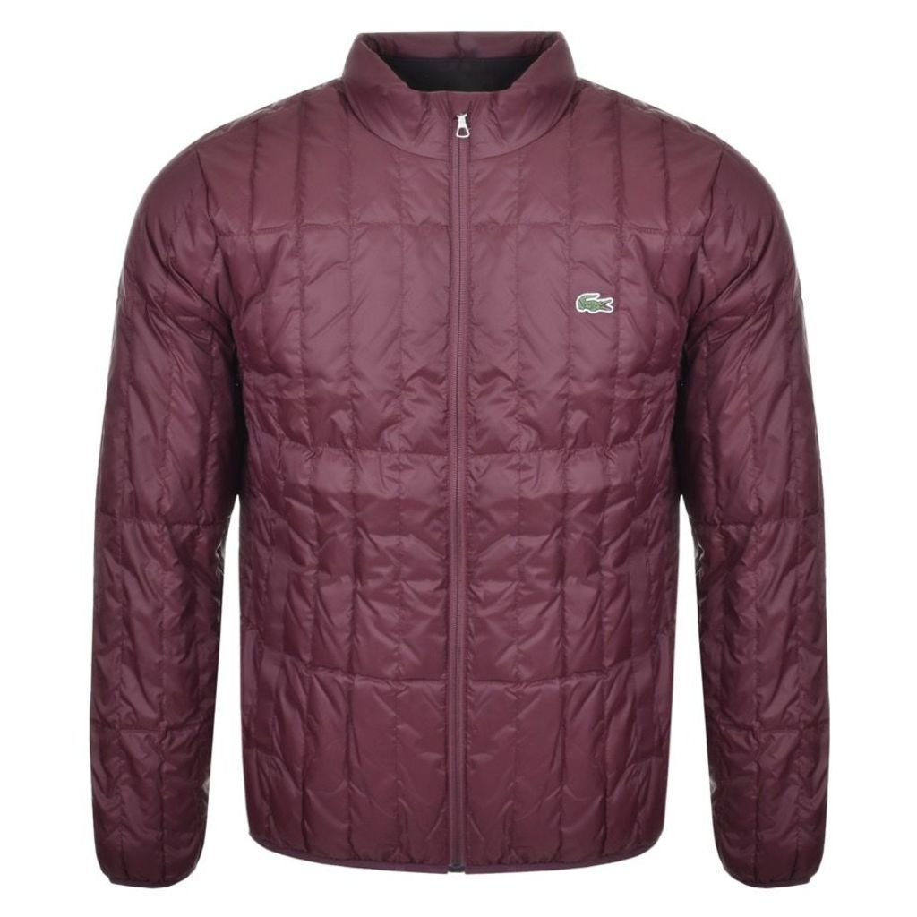 Lacoste Packable Down Jacket Burgundy