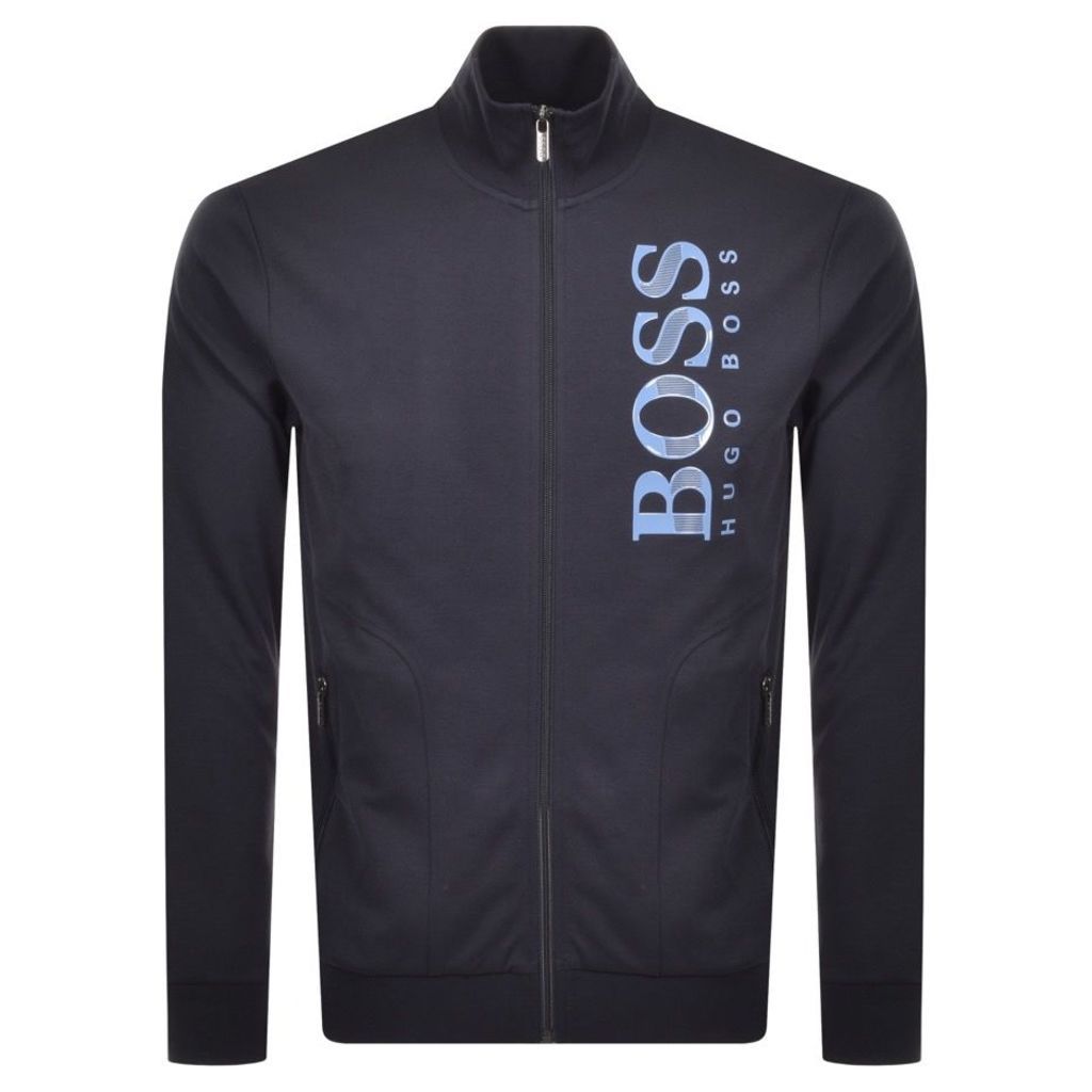 BOSS HUGO BOSS Full Zip Logo Sweatshirt Navy