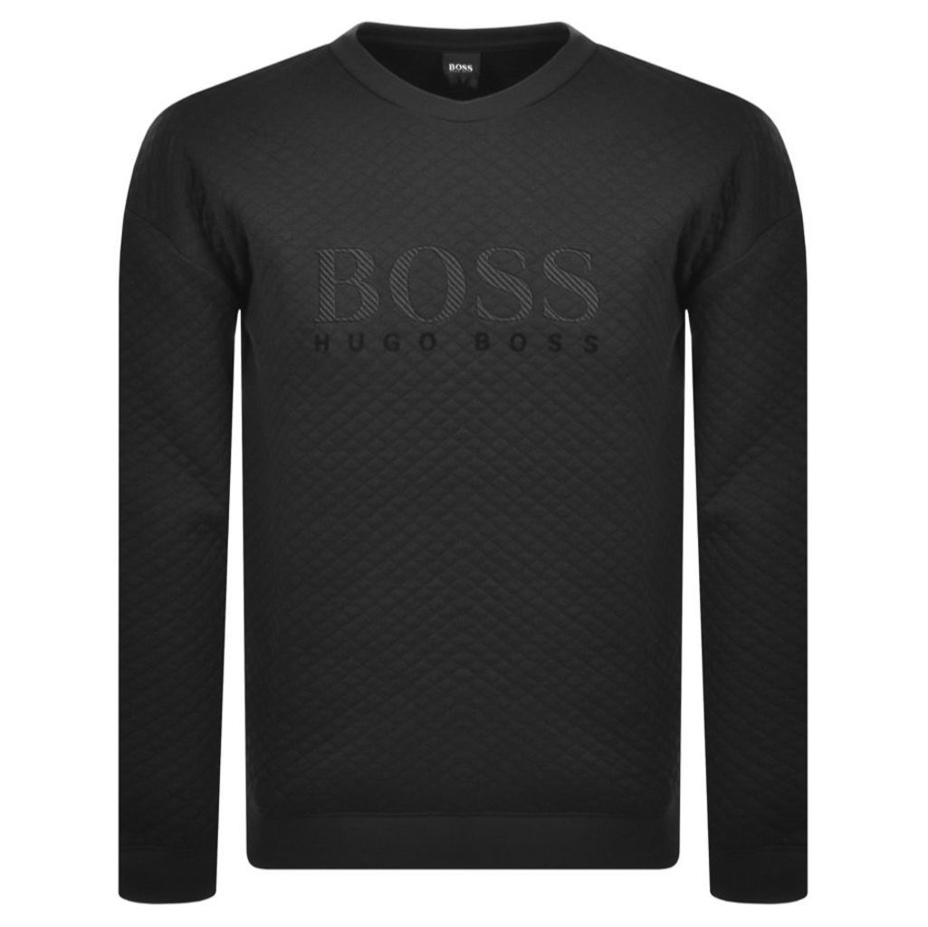 BOSS HUGO BOSS Crew Neck Logo Sweatshirt Black
