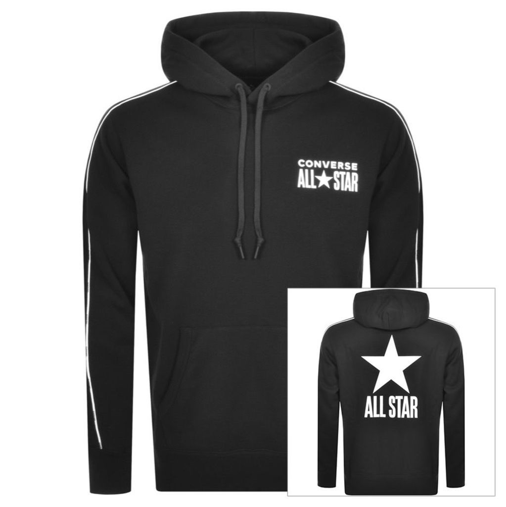 Converse All Star Logo Pullover Hoodie Black