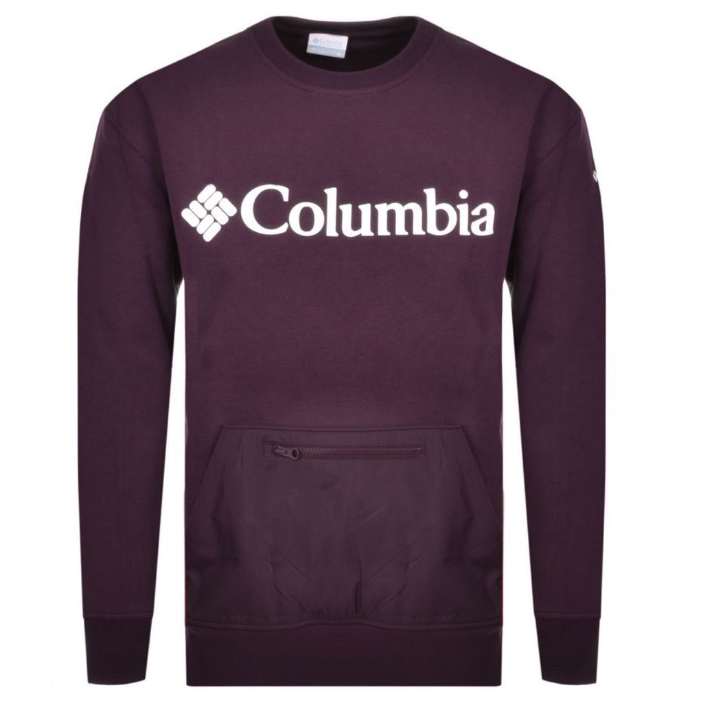 Columbia Fremount Crew Neck Sweatshirt Purple