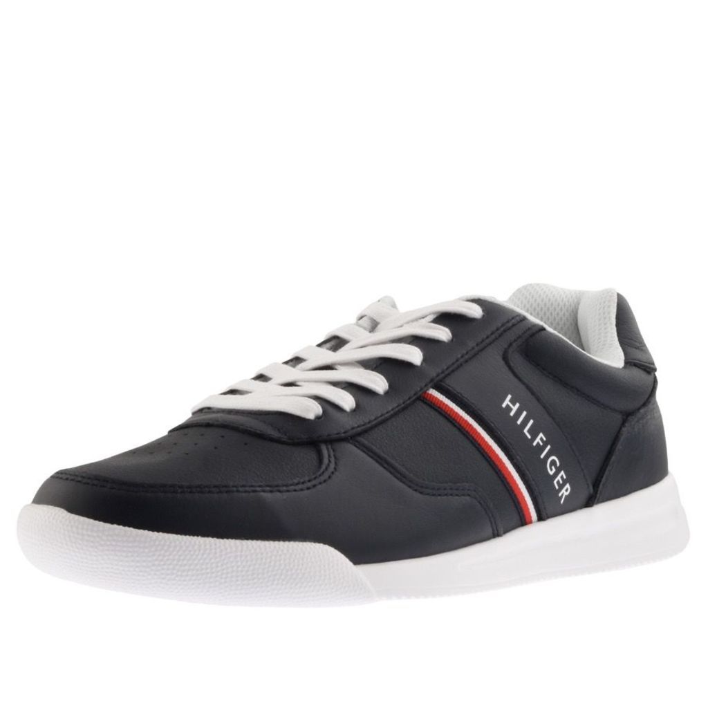 Tommy Hilfiger Leather Trainers Navy