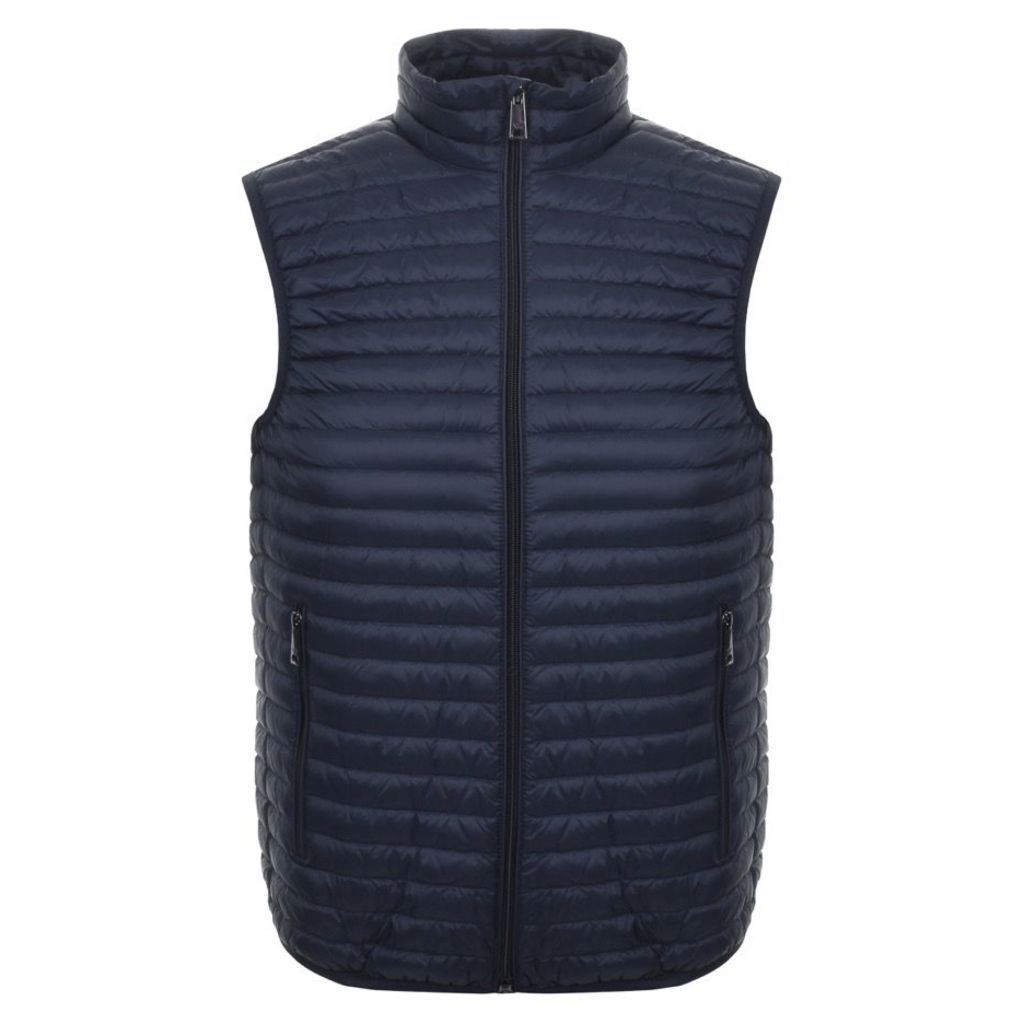 Emporio Armani Quilted Gilet Blue