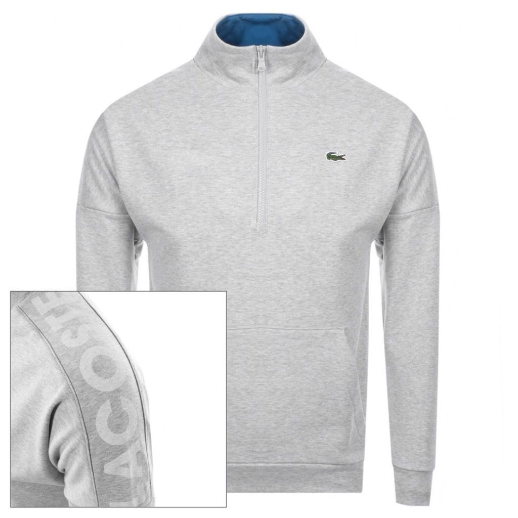 Lacoste Sport Half Zip Sweatshirt Grey
