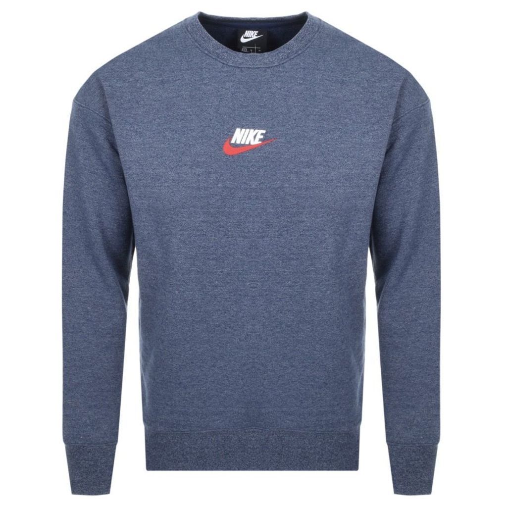Nike Crew Neck Heritage Sweatshirt Navy