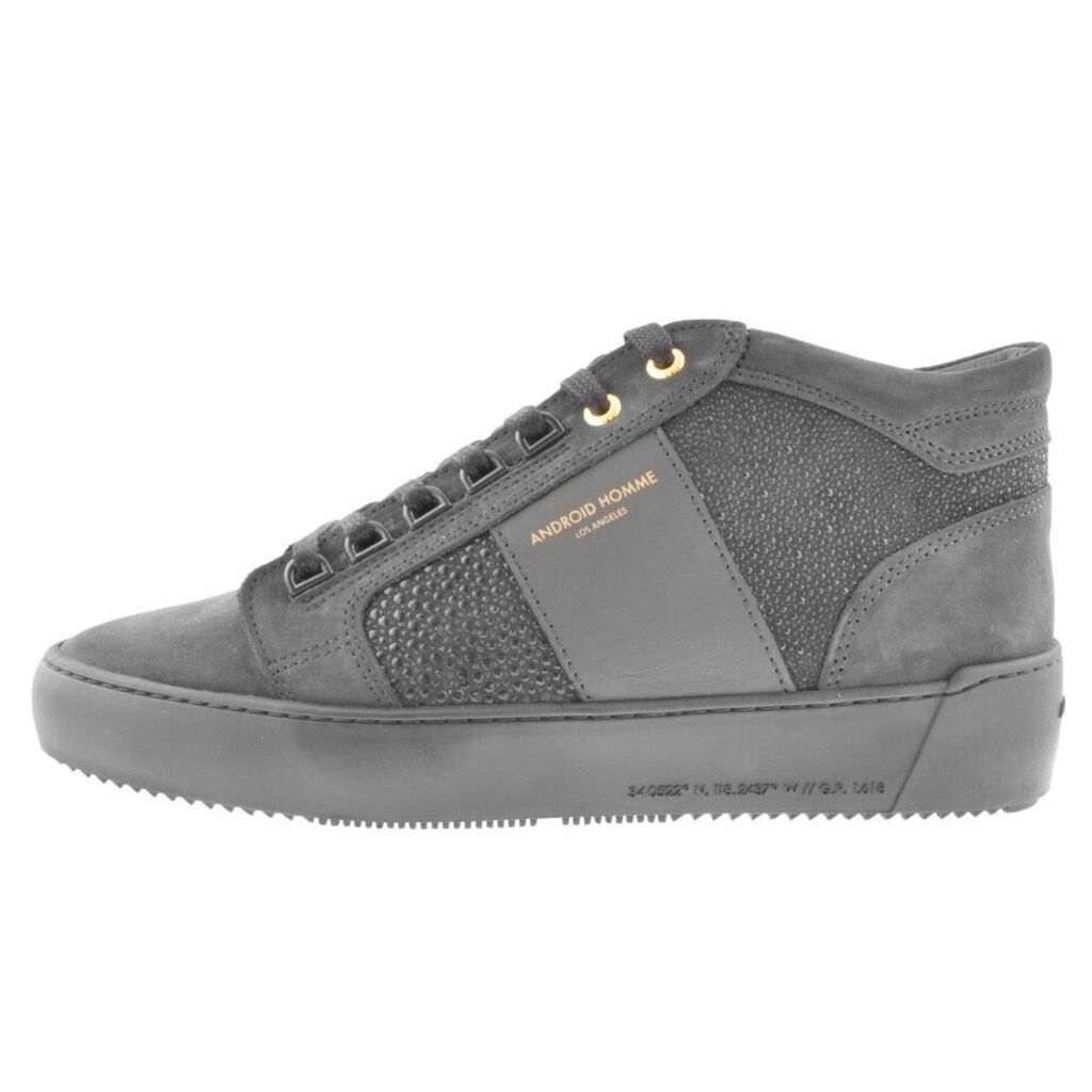 Android Homme Prop Mid GEO Suede Trainers Grey